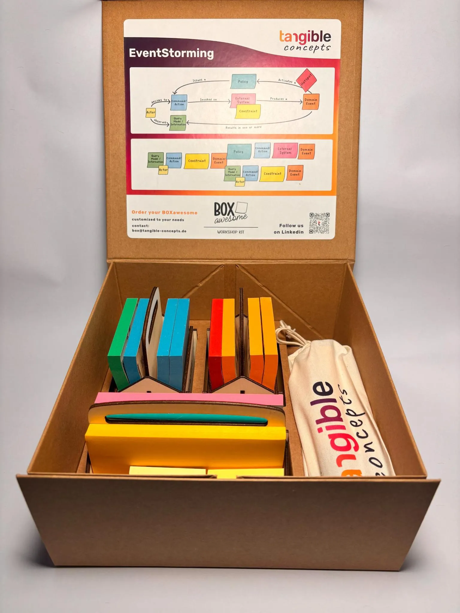 BOX awesome - geöffnete Box mit Inhalt