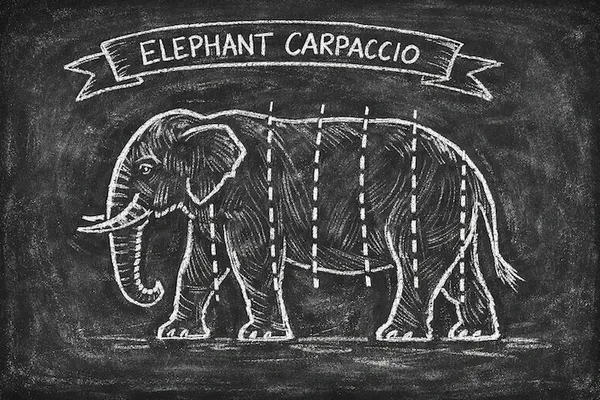 Elephant Carpaccio illustration