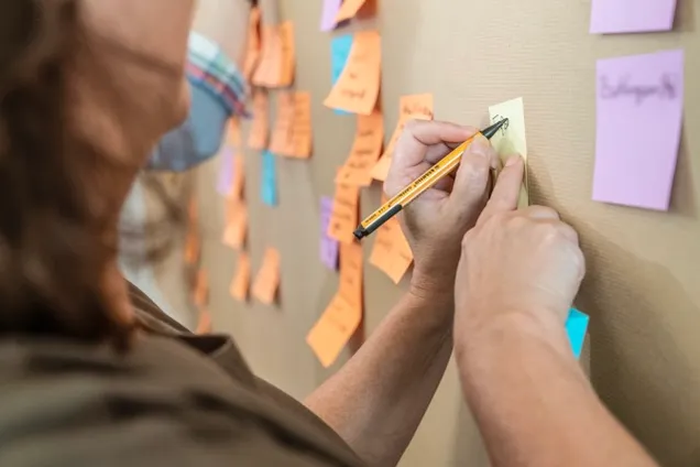 eventstorming stickies kleben