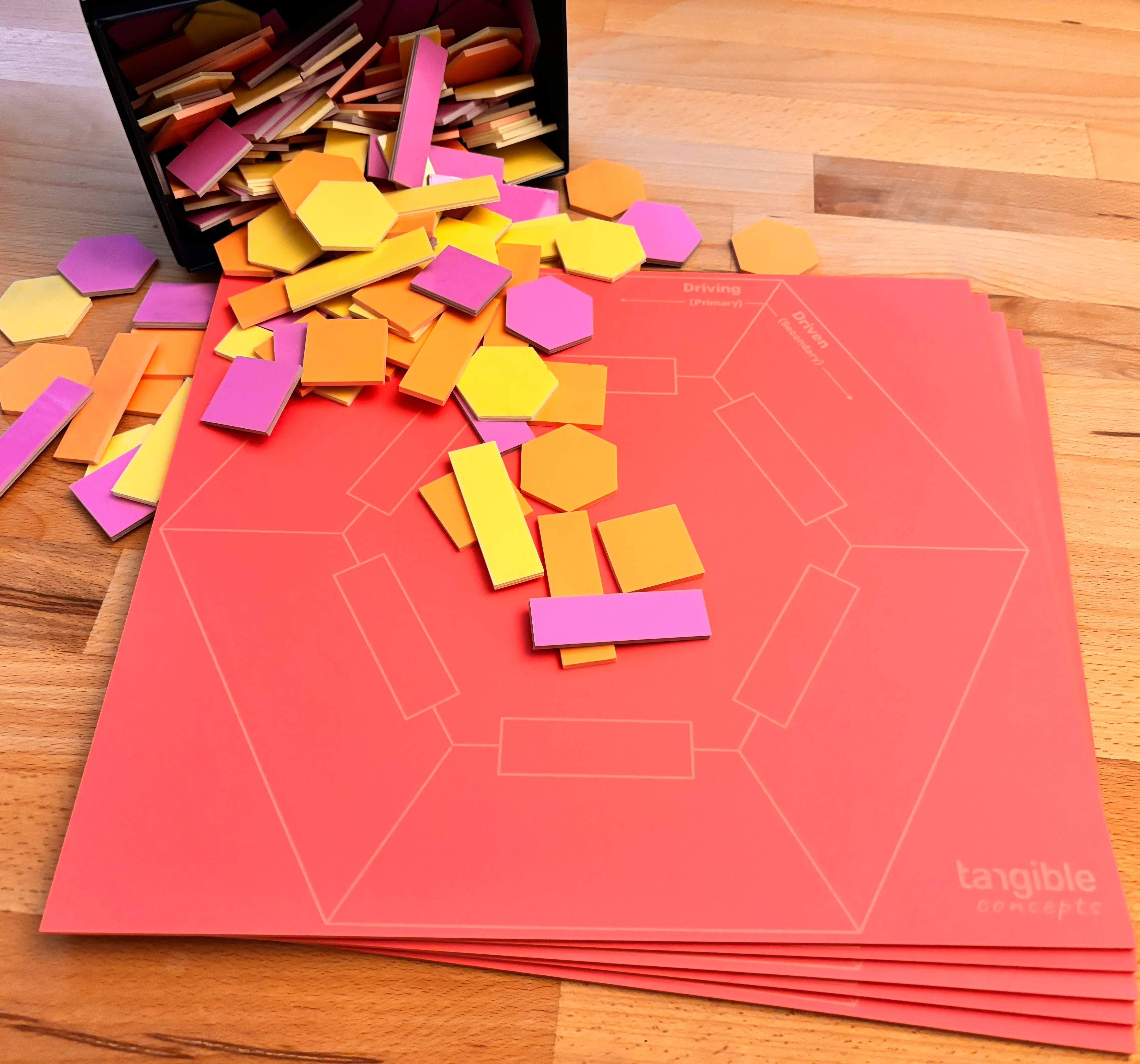 tangible hexagonal board